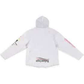 Felpe con cappuccio Paris Upside Down Oversized “White” 698156TMVD19000