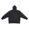 Felpe con cappuccio SBalenciaga Metallica, vestibilità oversize “Black Orange” 697879TMV891055