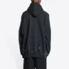 Felpe con cappuccio SBalenciaga Metallica, vestibilità oversize “Black Orange” 697879TMV891055