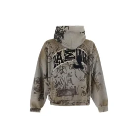 Felpe con cappuccio Scribbled Medium Fit “Grey” 744457TOVA81300