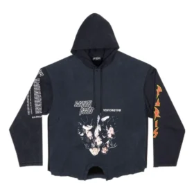 Felpe con cappuccio Speed Hunters Upside Down Oversized “Black Faded” 698156TMVD11000