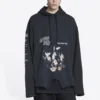 Felpe con cappuccio Speed Hunters Upside Down Oversized “Black Faded” 698156TMVD11000