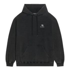 Felpe con cappuccio Sporty B, vestibilità media “Black” 600583TLVA11070