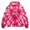 Felpe con cappuccio Tie-Dye per San Valentino, vestibilità ampia “Rosso” 675003TLVI86802