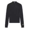 FW21 Maglia sportiva a maniche lunghe, vestibilità slim, nera 6617534B0B11077