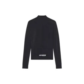 FW21 Maglia sportiva a maniche lunghe, vestibilità slim, nera 6617534B0B11077
