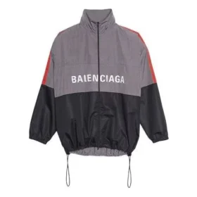 Giacca a guscio con stampa logo bicolore “Grigio” 534317TDO051408