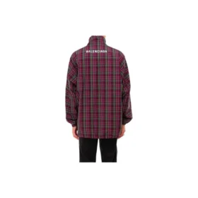 Giacca a quadri con zip integrale “Multicolor” 571434TGM316067