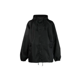 Giacca a vento con cappuccio Tape Type “Black” 738762TLO251000