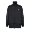 Giacca a vento in nylon patchwork con zip integrale “Navy Black” 623019TIO544100