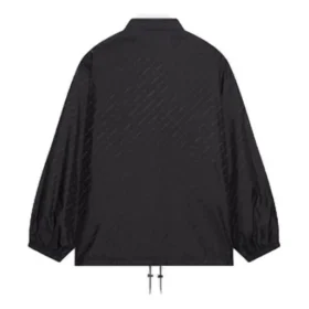 Giacca antipioggia con logo su tutta la superficie “Black” 681452TKO401000