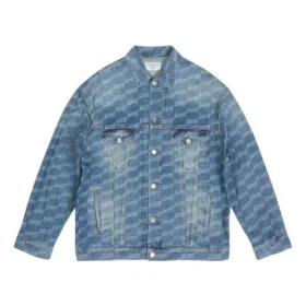 Giacca BB Monogram Large Fit “Blu” 675208TMW374437