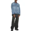 Giacca BB Monogram Large Fit “Blu” 675208TMW374437