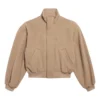 Giacca blouson taglia grande “Camel” 850619TQU142602