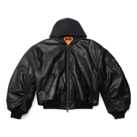 Giacca bomber con cappuccio “Black” 750953TOS171000
