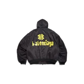 Giacca bomber con cappuccio Tape Type Light “Black” 791103TPO041000