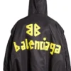 Giacca bomber con cappuccio Tape Type Light “Black” 791103TPO041000