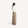 Giacca bomber corta da donna color avorio