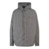 Giacca-camicia imbottita a quadri “Black White” 735662TNO781070