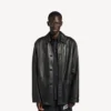 Giacca carcoat da uomo in nero