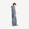Jeans baggy da uomo con cuciture in stile Denim, blu scuro Jeans baggy da uomo con cuciture in stile Denim, blu scuro
