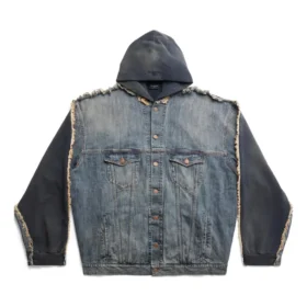 Giacca con cappuccio Paris Hybrid “Blue” 738737TNW654036