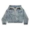 Giacca con spalle scoperte “Azzurro” 786638TQW556379