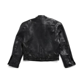 Giacca con zip destrutturata FW23 “Black Soft Buffalo Skin” 768749TMS031000