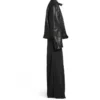 Giacca con zip destrutturata FW23 “Black Soft Buffalo Skin” 768749TMS031000