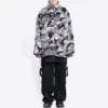 Giacca con zip mimetica “Grey” 681818TLQ121240