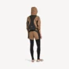 Giacca corta techwear da donna color cammello