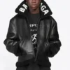 Giacca da aviatore in pelle Cocoon “Black” 646456TKS311069