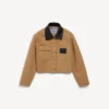 Giacca da lavoro corta da donna in beige