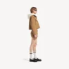 Gonna mini da donna in cotone beige Gonna mini da donna in cotone beige
