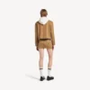 Gonna mini da donna in cotone beige Gonna mini da donna in cotone beige