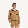 Giacca da lavoro corta da donna in beige