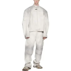 Giacca da motociclista oversize “White” 744983TOS149012