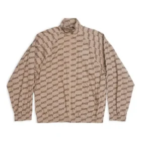 Giacca da tuta BB Monogram, vestibilità regolare “Beige Brown” 704495TML369378