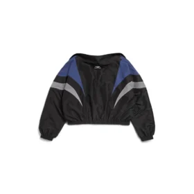 Giacca da tuta con spalle scoperte 3B Sports Icon “Black Blue” 790756TMO101000