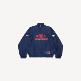 Giacca da tuta da calcio 3B da uomo nel nuovo blu navy scuro