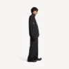 Giacca da tuta da calcio da uomo 3b in nero Giacca da tuta da calcio da uomo 3b in nero
