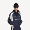 Giacca da tuta da calcio da uomo in blu marino Giacca da tuta da calcio da uomo in blu marino