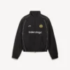Giacca da tuta da calcio da uomo in nero Giacca da tuta da calcio da uomo in nero