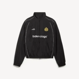Giacca da tuta da calcio da uomo in nero