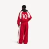 Giacca da tuta da calcio da uomo in rosso rossetto Giacca da tuta da calcio da uomo in rosso rossetto