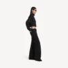 Giacca da tuta da donna corta in nero