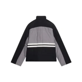Giacca da tuta imbottita con collo a imbuto “Grey Black” 675462-TKO48-1000