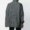 Giacca da tuta in nylon a quadri “Black” 571439TEM181070