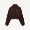 Giacca da tuta techwear da donna in moka
