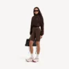Giacca da tuta techwear da donna in moka